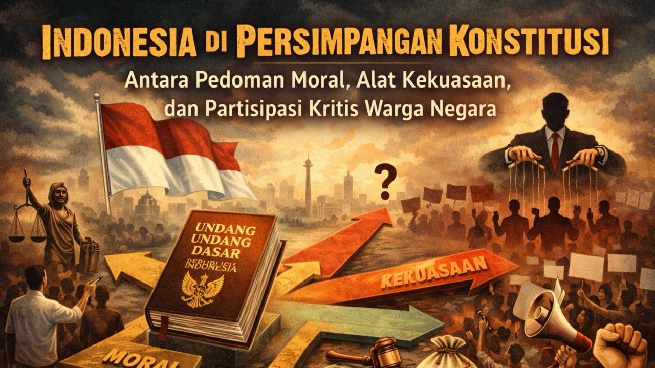 Indonesia di Persimpangan Konstitusi: Antara Pedoman Moral, Alat Kekuasaan, dan Partisipasi Kritis Warga Negara